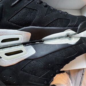 Air Jordan 6 retro low size 11. Black metallic silver white.  Chrome